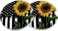 sunflower absorbent coaster with cupholder for coasters logo