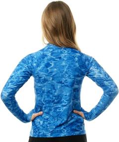 img 3 attached to 👚 Aqua Design Women's Long Sleeve Rashguard: Top-Rated Swim Shirt Rash Guard for Women