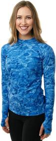 img 4 attached to 👚 Aqua Design Women's Long Sleeve Rashguard: Top-Rated Swim Shirt Rash Guard for Women
