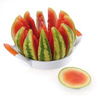 🍉 westmark 12 large stainless steel melon slicer - jumbo size in white for perfect slices logo