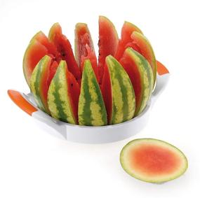 img 4 attached to 🍉 Westmark 12 Large Stainless Steel Melon Slicer - Jumbo Size in White for Perfect Slices