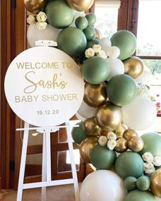 img 2 attached to 🎈 Sage Green Eucalyptus Balloon Garland Kit: Perfect for Bridal Shower, Wedding, Baby Shower, and Birthday Party Decoration - Create Stunning DIY Balloon Arch with Boognt