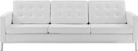 img 1 attached to Modway Tufted Upholstered Leather Ottoman Furniture and Living Room Furniture