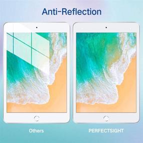 img 2 attached to 📱 PERFECTSIGHT Защитная пленка от синего света с антибликом для iPad 9.7 (2018/2017, 6-го/5-го поколения), iPad Pro 9.7, iPad Air/Air 2 - [против усталости глаз] Матовое закаленное стекло с антибликовым покрытием.