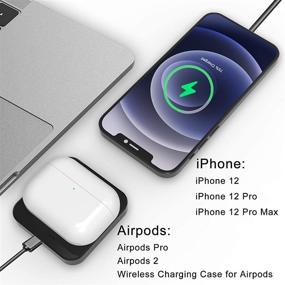 img 3 attached to ⚡ Mrkyy Magnetic Wireless Charger with Kickstand: Fast Charging Pad for iPhone 12/12 mini/12 Pro/12 Pro Max and Magnetic Clear Cases