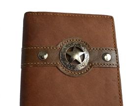 img 3 attached to Genuine Leather Western Bi Fold Wallet