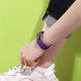 img 1 attached to Nofeda 6 Pack Bands: Stylish Waterproof Wristbands for Fitbit Charge 4 / Charge 3 - Perfect Accessories for Women and Men