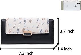 img 3 attached to Plergi Leather Blocking Wallet Capacity Women's Handbags & Wallets and Wallets