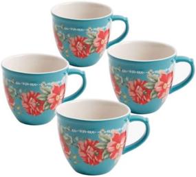 img 1 attached to Pioneer Woman Vintage Floral 16 Ounce: Classic Elegance for Every Beverage