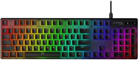 img 2 attached to 🔑 HyperX Pudding Keycaps - Translucent Layer Double Shot PBT Keycap Set for Full 104 Key Mechanical Keyboards, OEM Profile, Black, English (US) Layout