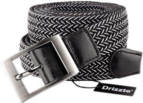 img 1 attached to 👔 Elastic Fabric Braided Men's Accessories and Belts by Drizzte