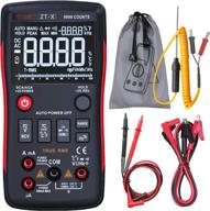 🔧 bside ebtn digital multimeter - 9999 counts true rms auto-ranging dmm for ac/dc, amp, volt, ohm, hz, and more - compact button design with alligator clip logo