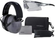 titus decibel safety earmuffs glasses logo