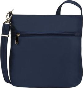 img 2 attached to Travelon Women's Anti-Theft Tailored N/S Slim Bag Review: Stylish & Secure Sapphire Shoulder Bag!