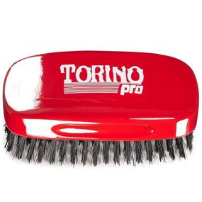 img 1 attached to 🌊 Torino Pro Hard 7 Row Palm Wave Brush by Brush King - #1900: The Perfect Hard 360 Waves Brush for Wolfing and Coarse Hair Wavers