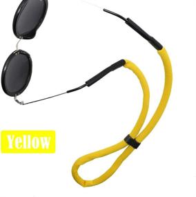 img 3 attached to 🏊 2 Pack Adjustable Floating Glasses Straps - Secure Water Sports Safety Holder for Swimming, Surfing & Water Park - Vibrant Yellow & Green Retainer Straps