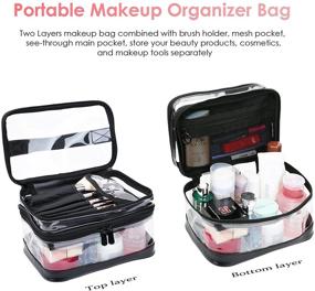 img 1 attached to 👜 KIPBELIF Clear Cosmetic Bag Organizer - Large Multifunctional Waterproof Portable Travel Makeup Bag