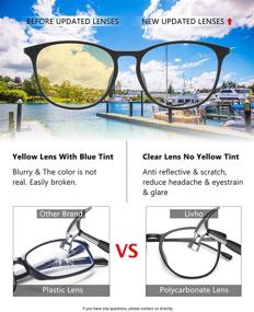 img 2 attached to 💙 Latest Livho Blue Light Blocking Computer Glasses: Ultimate Protection Against Eyestrain for Women and Men