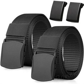 img 4 attached to 🔒 Tactical Metal Men's Belts: Breathable and Security-Focused Accessories for Military Use