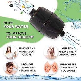 img 3 attached to 🚿 Aqua Elegante Shower Water Filter: Universal Home Showerhead System - Chlorine & Hard Minerals Remover with Charcoal - Oil-Rubbed Bronze Finish