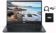 💻 2021 acer aspire 15.6" fhd ips laptop business and student, intel celeron n4020, 4gb ram, 64gb emmc | usb-c, 10 hours battery, google classroom, win 10 s | ghost manta accessories logo