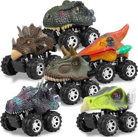 img 4 attached to 🦖 Dino-mite T Rex Birthday Vehicles for Toddlers