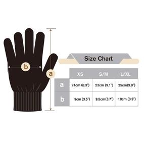 img 2 attached to 🧤 6 Pairs of EvridWear Men's Moisturizing Cotton Gloves for Sensitive, Irritated Skin | Eczema & Beauty Therapy | Overnight Bedtime Gloves with Touchscreen Fingertips | Lightweight-Black, L/XL