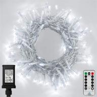 🎄 koxly 66ft outdoor string lights 200 led fairy tree light with remote control timer - waterproof christmas decorative extendable lights - plug in 8 modes twinkle lights for wedding party holiday logo