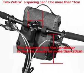 img 1 attached to Rhinowalk Bike Handlebar Bag – High-Performance Bike Front Bag for Road Bicycles – Frame & Basket Bag Bicycle Accessories for Professional Cycling