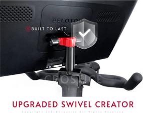 img 3 attached to Peloton Bike Crostice Pivot Upgrade: Swivel Arm Screen Mount - 360º Movement Adjuster Attachment, Black - Ideal Peloton Accessories (Excludes Peloton Bike+)