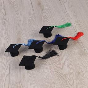 img 1 attached to 🎓 Graduation DIY Bottle Toppers: BESTOYARD Doctoral Cap with Tassels - Class of 2019 Party Supplies