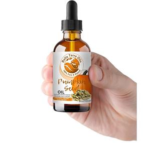 img 1 attached to Premium 4oz Cold-Pressed Pumpkin Seed Oil: Unrefined, Organic, 100% Pure | Anti-Aging, Hexane-Free | Fights Wrinkles, Softens Hair | Natural Moisturizer for Hair, Face, Body, Nails, Beard, Stretch Marks