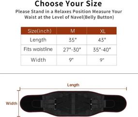 img 3 attached to 👨 HERELAX Men's Lower Back Brace - Relieve Waist & Back Pain, Support for Lifting, Sciatica, Scoliosis - Durable & Breathable Lumbar Belt (M)"