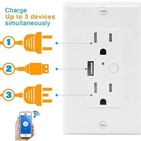 img 2 attached to 🔌 Advanced Outlet Charger Receptacle with Resistant Control: hassle-free power delivery