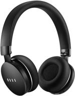 🎧 fiil bluetooth headphones with microphone - noise cancelling wireless headsets with touch control, gaming headphones with mic, 33 hours playtime for travel, work, game (black) logo