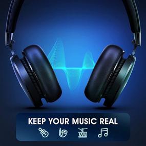 img 3 attached to 🎧 FIIL Bluetooth Headphones with Microphone - Noise Cancelling Wireless Headsets with Touch Control, Gaming Headphones with Mic, 33 Hours Playtime for Travel, Work, Game (Black)