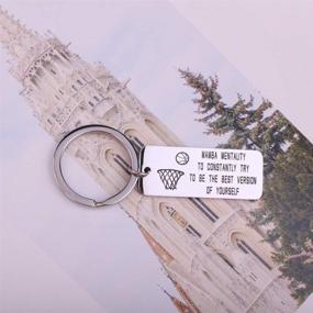 img 1 attached to 🔑 Detailed Mentality Keychain: A Memorial Reminder of Your True Self