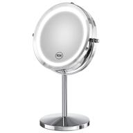 💄 benbilry lighted makeup mirror: 10x magnifying double sided led vanity mirror with lights and magnification, battery operated 360 degree rotation - 7 inch cordless shaving mirror for bathroom bedroom logo