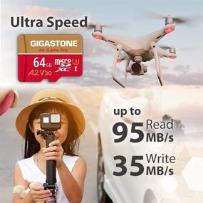 img 2 attached to 🔒 5-Year Free Data Recovery - Gigastone 64GB 5-Pack Micro SD Card for Nintendo-Switch, GoPro, Security Camera, DJI - 4K Game Pro, MicroSDXC Memory Card - UHD Video, R/W up to 95/35MB/s - UHS-I U3 A1 V30 C10