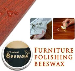 img 2 attached to 🪵 Multipurpose Beeswax Wood Wax for Furniture, Floors, Tables, Chairs, Cabinets - Natural Wood Seasoning Beewax Traditional Polish (1 Pack)