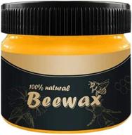 🪵 multipurpose beeswax wood wax for furniture, floors, tables, chairs, cabinets - natural wood seasoning beewax traditional polish (1 pack) logo