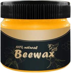 img 4 attached to 🪵 Multipurpose Beeswax Wood Wax for Furniture, Floors, Tables, Chairs, Cabinets - Natural Wood Seasoning Beewax Traditional Polish (1 Pack)