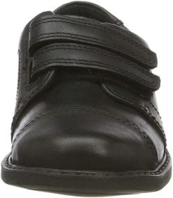 img 3 attached to CLARKS Derby Lace Up Black Leather Boys' Shoes in Oxfords