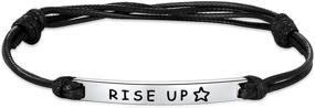 img 4 attached to 🎭 Kvekstio Hamilton Musical Jewelry: Perfect Gift for Teen Girls - Not Throwing Away My Shot Necklace, Rise Up Charm Bracelet & Ring from Broadway's Iconic Theater