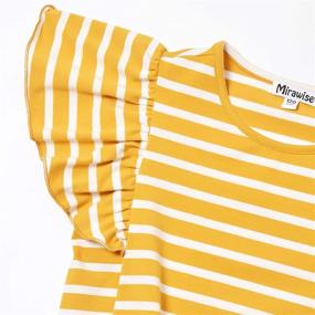 img 1 attached to Shirts T Shirts Ruffle Sleeve Yellow Girls' Clothing in Tops, Tees & Blouses