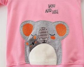 img 2 attached to Unicorn Clothes Sweatshirt Cotton Crewneck Apparel & Accessories Baby Girls