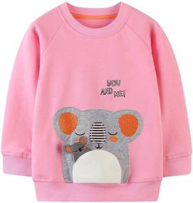 img 4 attached to Unicorn Clothes Sweatshirt Cotton Crewneck Apparel & Accessories Baby Girls