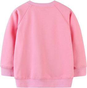 img 3 attached to Unicorn Clothes Sweatshirt Cotton Crewneck Apparel & Accessories Baby Girls