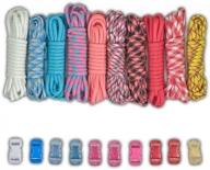 🎀 premium paracord crafting kits with buckles - pink, 550lb type iii paracord combo by paracord planet логотип