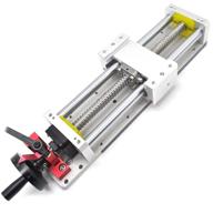 🔧 precision linear stage actuator with 400mm ballscrew, 1605 optical axis, and manual slide stage c7: ideal for diy cnc router controller xyz-axis stage logo